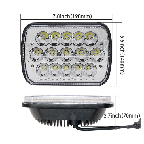 For Nissan D21 Pickup 1986-1994 7x6" 5X7" LED Headlight High/Low Beam DOT New - Picture 2 of 18