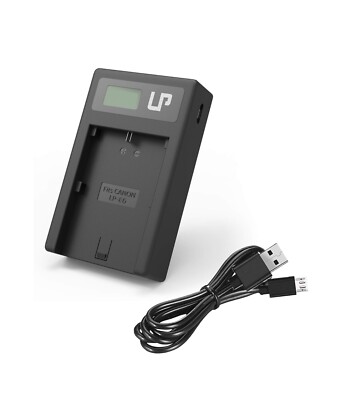 Compact Quick LP-E6 LCE6 Charger For Canon EOS 7D 70D 6D 5D Mark III, IV, EOS R