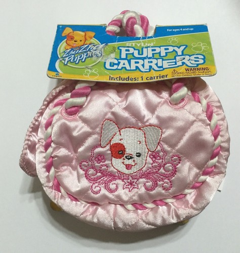 Zhu Puppies Stylin Pink Puppy Carriers For Ages 4 + NEW