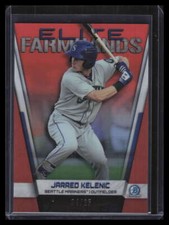2019 Bowman Chrome Elite Farmhands Orange Refractor Jarred Kelenic Rookie 4/25