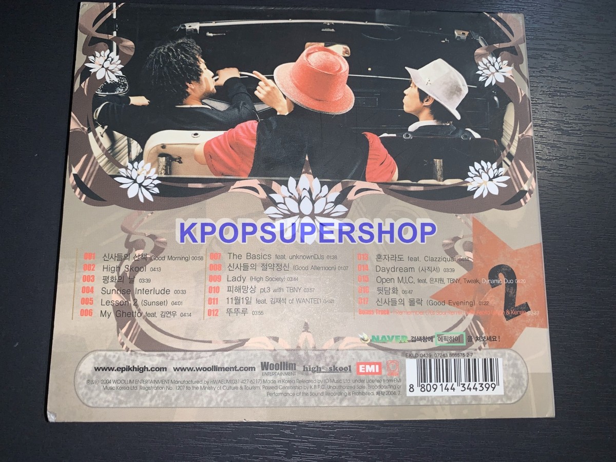 Epik High 2nd Album High Society Autographed Signed CD Great Tablo