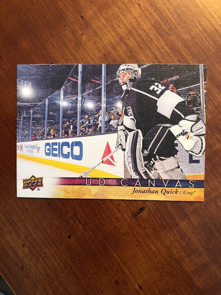 2017-18 UD Hockey Series 1 Canvas #C39 Jonathan Quick