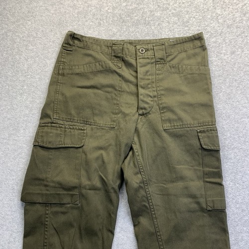 Slama-Wien Österreichisches Bundesheer grün 01 Heereseigentum Feldhose Cargo Vintage Y2K 33x27 - Bild 5 von 12