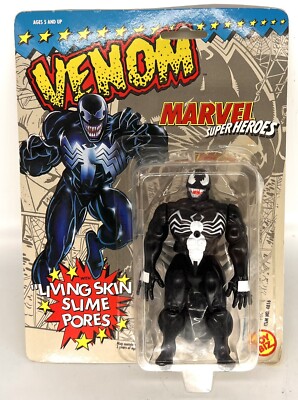 Marvel Super Heroes Venom with Living Skin Slime Pores Action Figure ToyBiz 1991