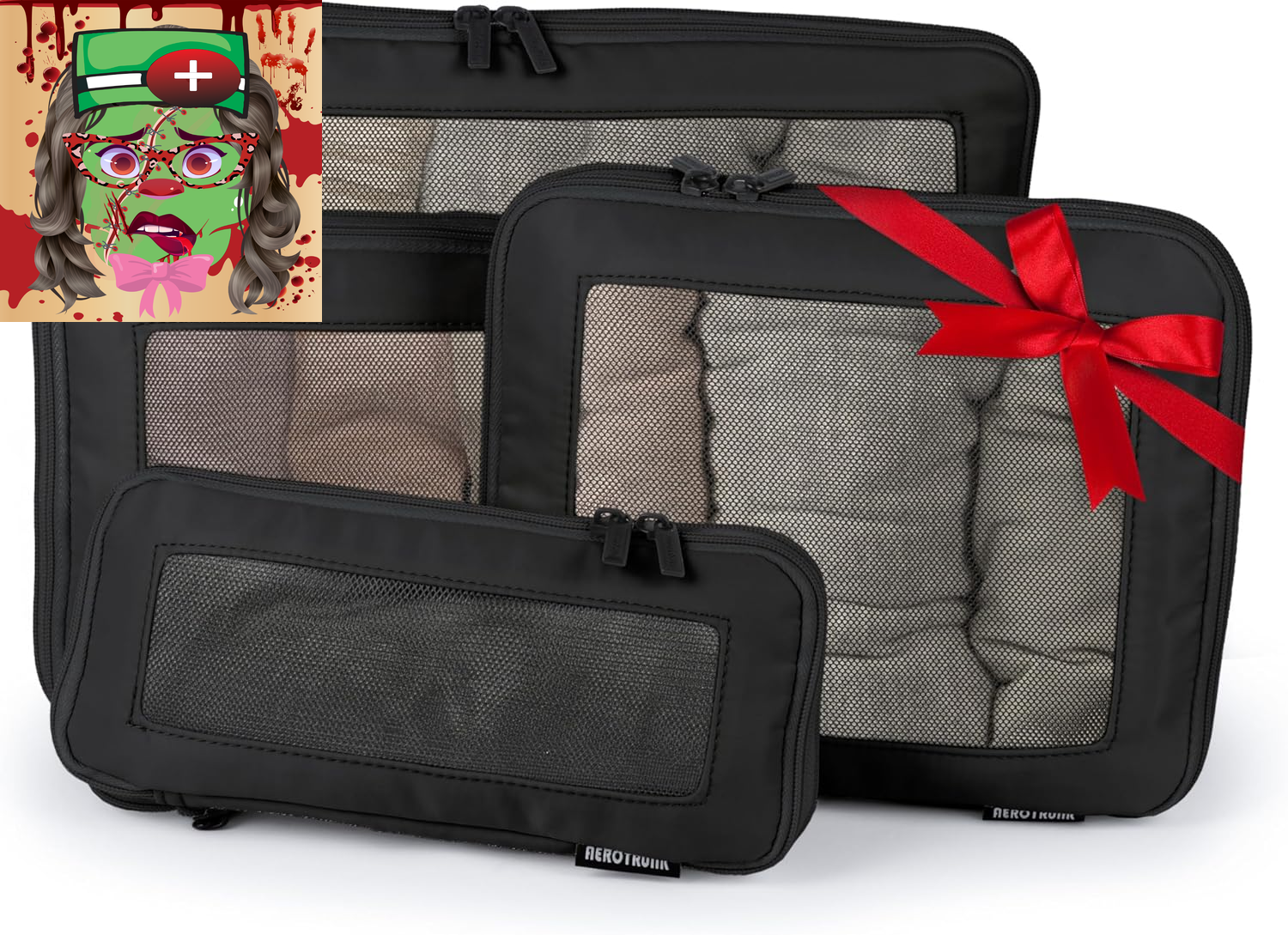 Compression Packing Cubes for Travel - Luggage Organizer Bags - Double Zipper-image