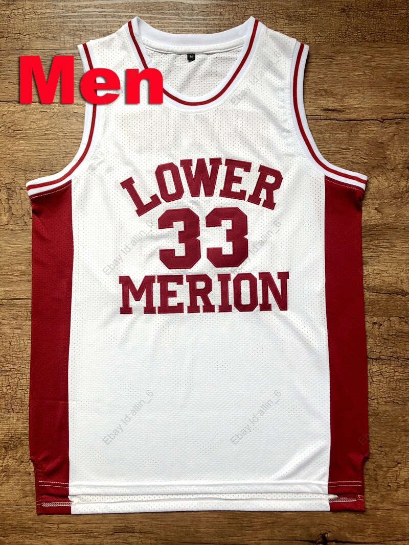 Kobe Bryant #33 Lower Merion High School Red Jersey - S