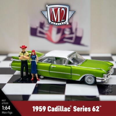 M2 Machines 1959 Caddillac Series 62 Diorama Rockabilly Week 1:64 R07 - Gift Toy