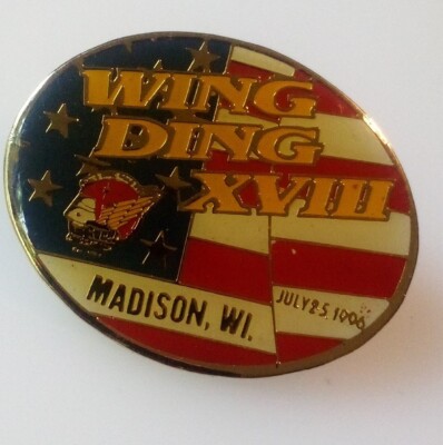1996 GRWAA Wing Ding Madison Wisconsin  Pin Gold Wing Honda