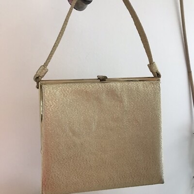 Vintage After Five Purse Faux Turquoise Gold Tone  Evening Bag Purse Top Handle