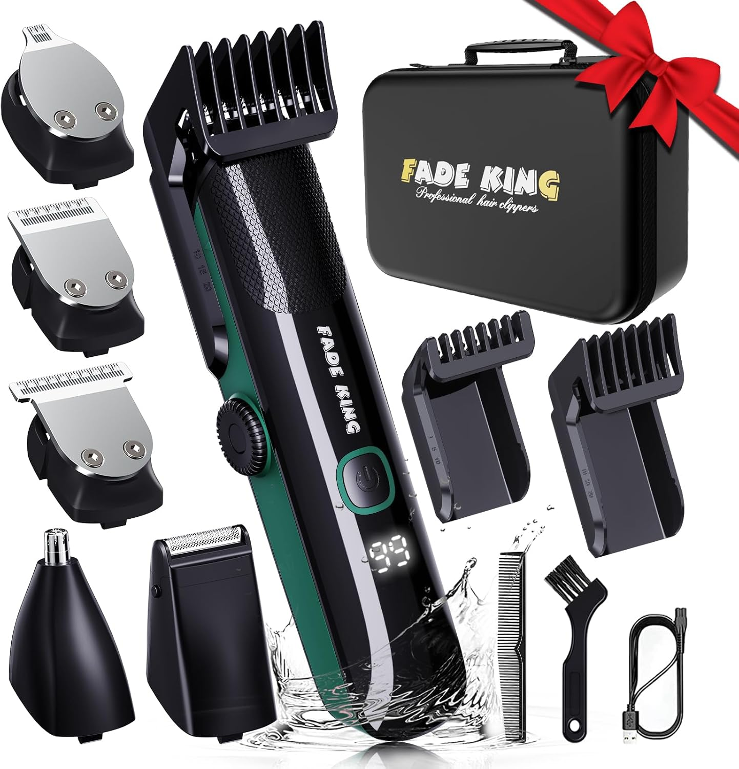 ® All in One Beard Trimmer IPX7 Waterproof – Adjustable Trimmer for Men, Hair Cl