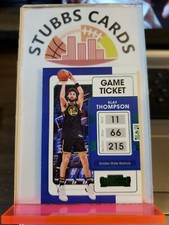 2021-22 Panini Contenders Basketball Game Ticket Green #20 Klay Thompson