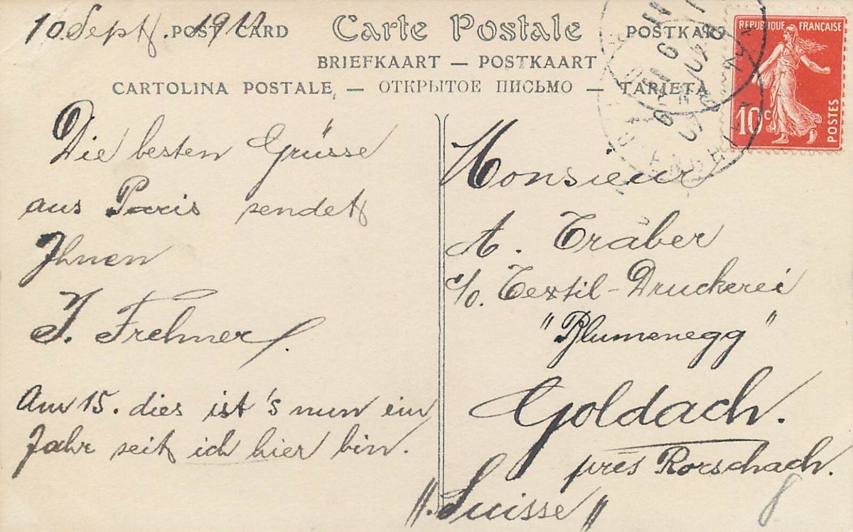 France Paris Opera Avenue 1911 | eBay