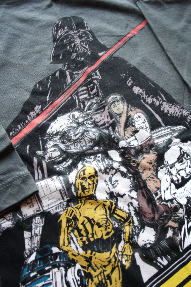 STAR WARS TSHIRS ダースベイダー　ビンテージ　1980 スターウォーズ Tシャツ L/ダースベイダーダークサイド