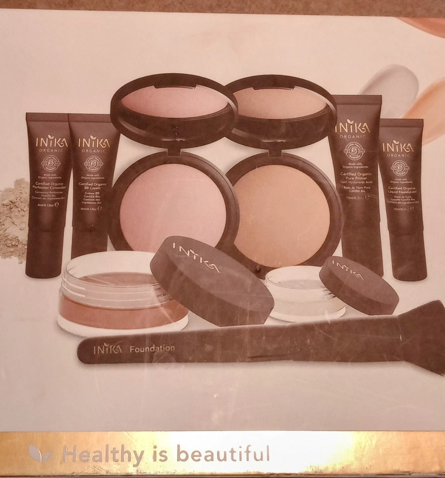  Mineral orgánico horneado INIKA en una caja para tipo de piel mediana, envío rápido. 8 piezas. Foto 2 de 4