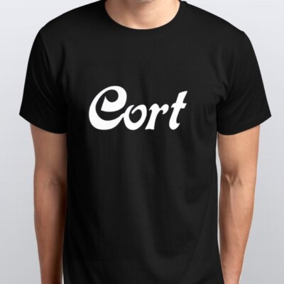 CORT guitars neues T-SHIRT alle Größen S M L XL XXL schwarz weiß 