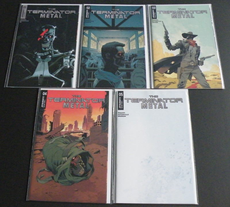The Terminator: Metal #1 - 5 (Dynamite) Set 1st Print Near Mint