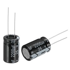 2200uF 25V 13x20mm Electrolytic Capacitor Radial Leads Aluminum Capacitors 20Pcs