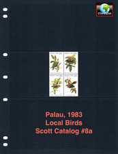 $2.50 Scott Value - 1983 PALAU Birds South Pacific Ocean CV MNH NH UMM
