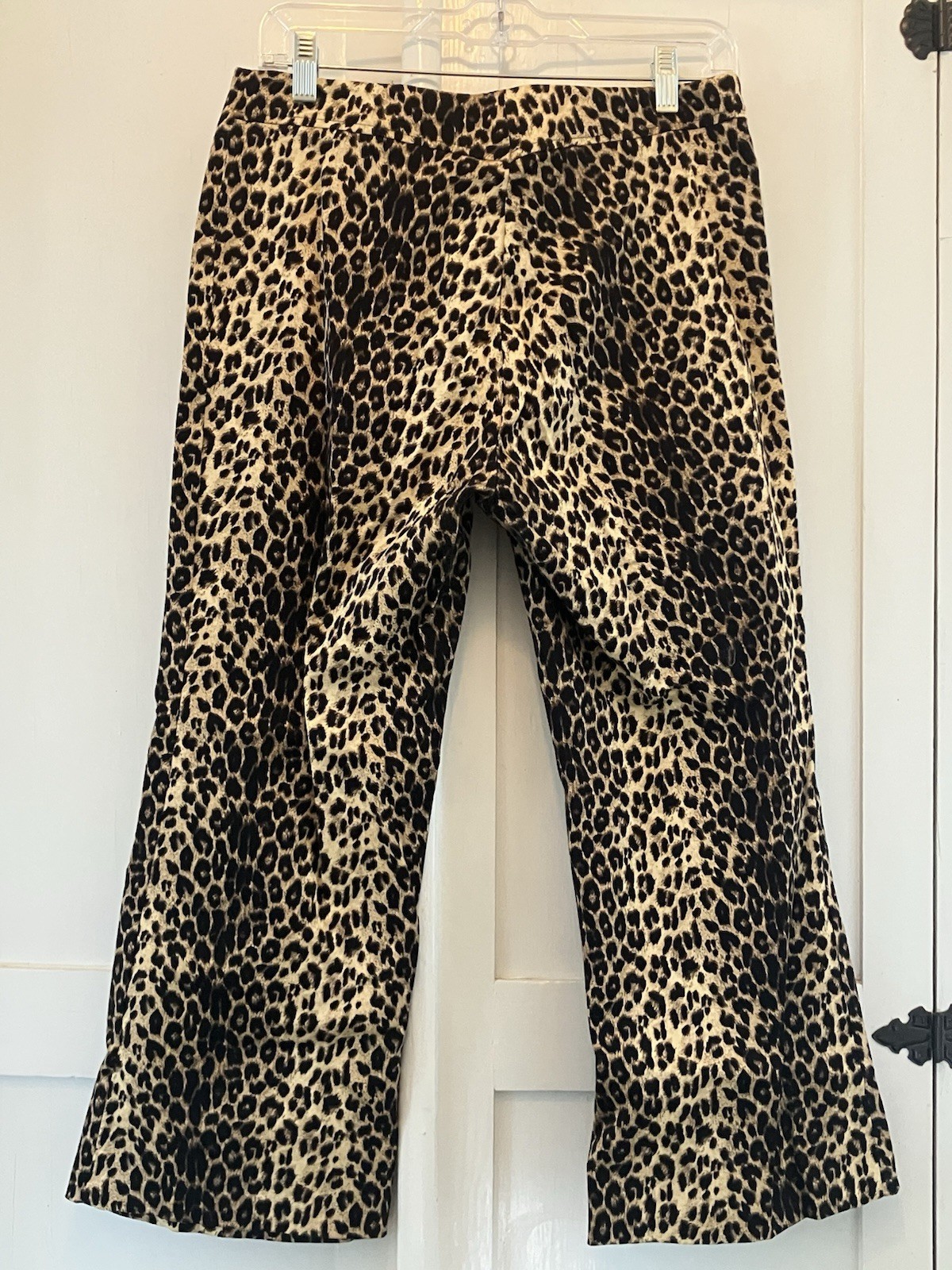 Necessary Objects leopard, cropped flared Cotton … - image 3