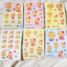Sanrio Hello Kitty Sunburn Stickers Set of 6 Waterproof Official
