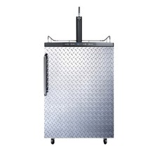 Summit SBC635MDPL 24"W 6 Cu. Ft. Single Tap Kegerator - Stainless Steel