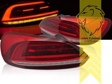 Light Bar LED Rückleuchten Heckleuchten für VW Scirocco 3 rot weiss chrom