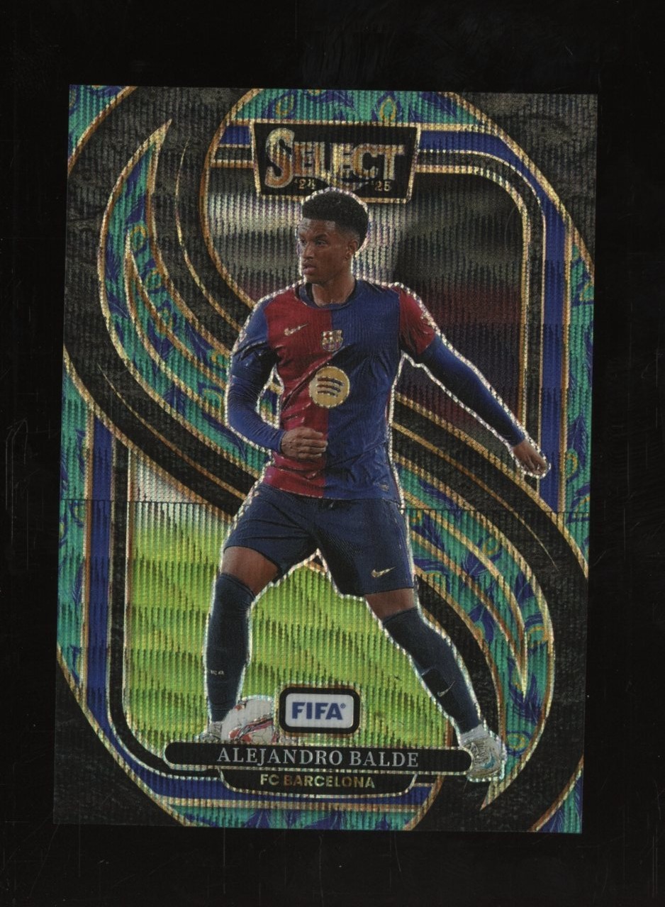 Alejandro Balde 2024-25 Panini Select FIFA Soccer Peacock #106 Barcelona SP