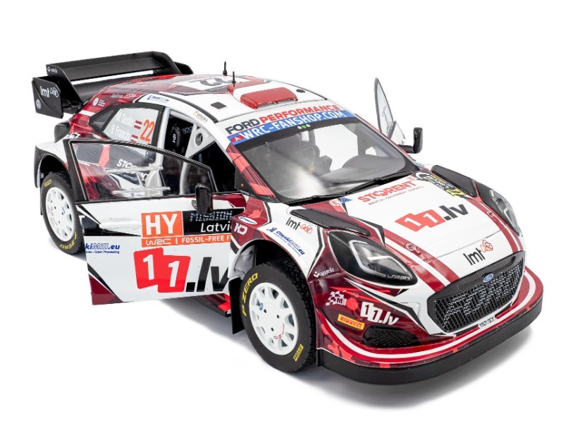 Ford Puma Rally1 Hybrid WRC 2024 Sesks miniature Solido 1/18 voiture de sport miniature
