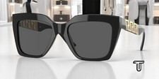VERSACE VE4418F GB1 87 Black Dark Grey 56 mm Women's Sunglasses