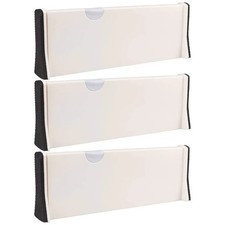 ASelected 3 x Expandable Drawer Dividers Adjustable Deep Drawer Organizer Set Su