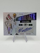 2019 Passing The Torch Mason Crosby #TS-11 Torchbearer Green Signatures /50