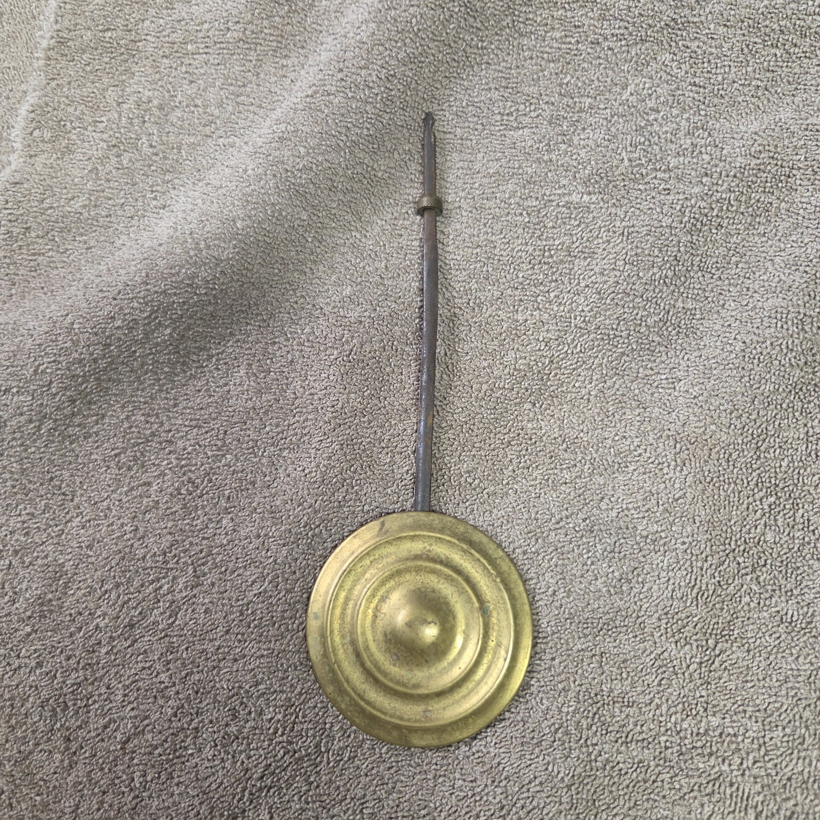 Vintage Metal Clock Pendulum Art Deco 2.5in Diameter