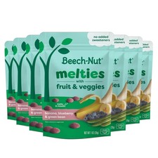 Beech-Nut Melties, Banana Blueberry Green Bean Snack 1 Ounce Pack of 7 