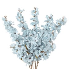 IPOPU 5 Pcs Blue Flowers Artificial Delphinium 39.76  Larkspur Artificial