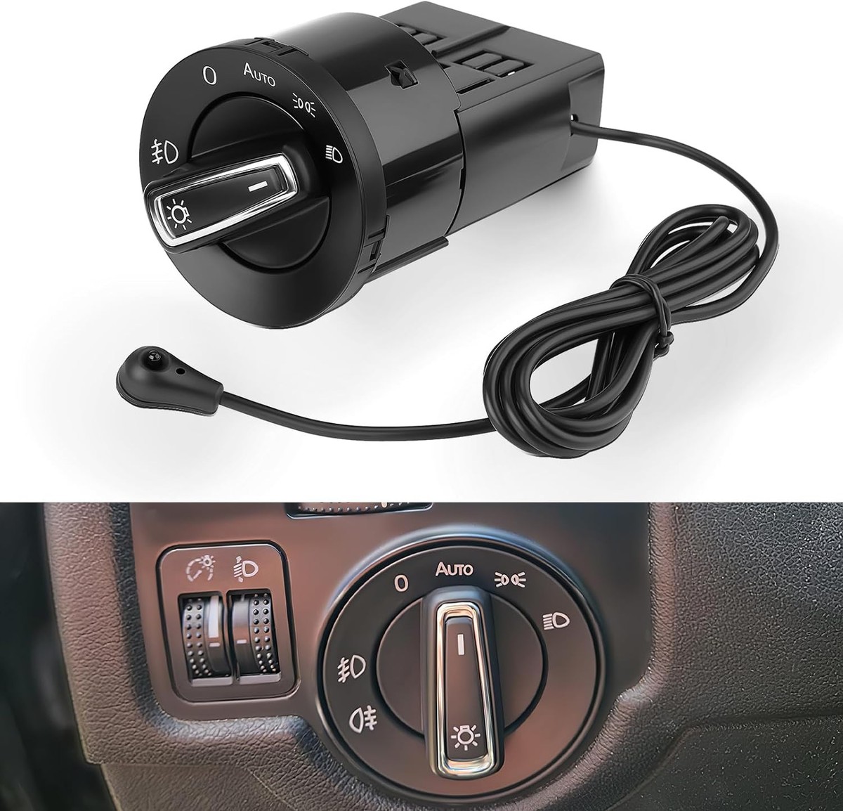GEAREVER Koplampschakelaar met lichtsensormodule voor VW