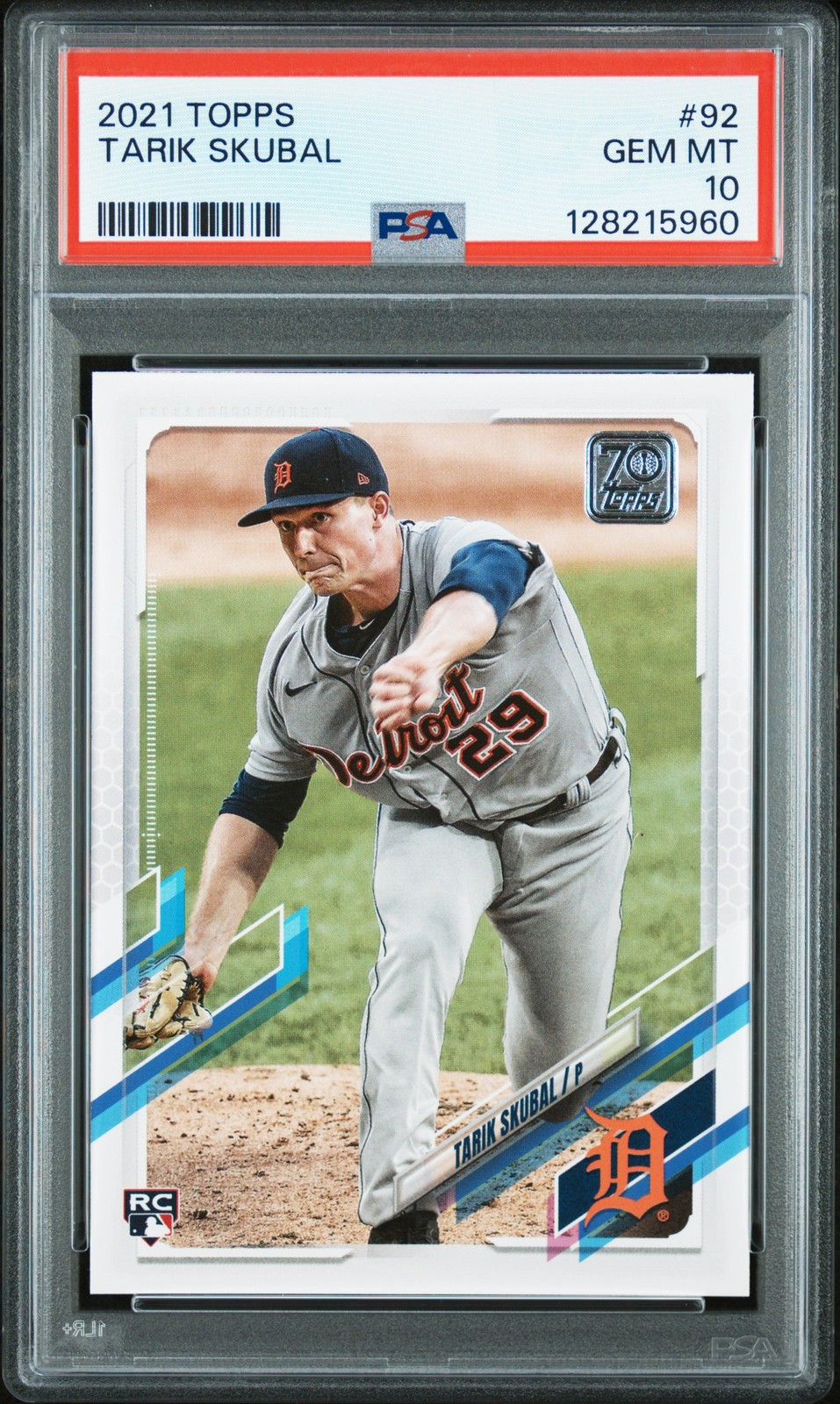 2021 TOPPS TARIK SKUBAL #92 PSA 10