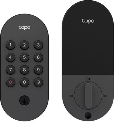 TP-Link - Tapo DL100 Smart Wi-Fi Deadbolt Door Lock   Keyless Tactile Buttons...