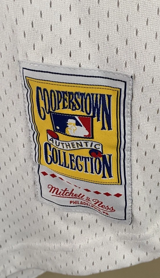 Camiseta deportiva Mitchell & Ness blanca MLB Chicago White Sox Carlton Fisk 1981 malla BP L Foto 3 de 4