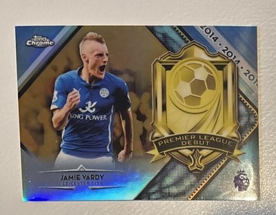 2018-19 Topps Chrome Premier League Debut Jamie Vardy /25 Orange Leicester City