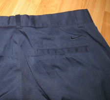 NIKE Men's 34 X 29 Labeled 34 X 30 Blue Golf Pants Flat Front Tour Performance