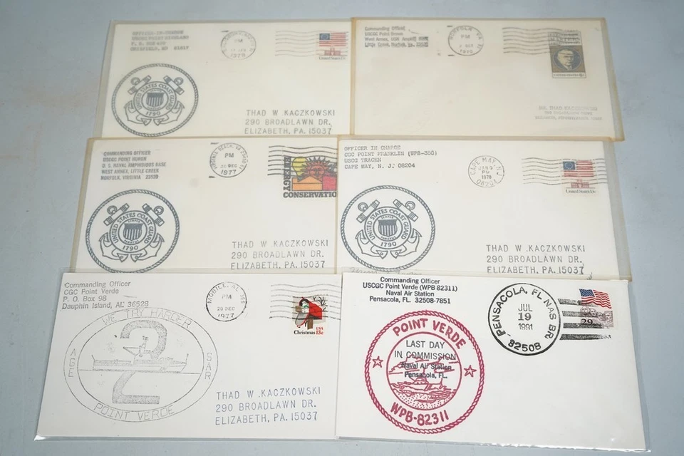 US 1960s-2000s COLLECTION OF 290 COAST GUARD NAVAL COVERS ALL SLEEVED - Image 2 of 4