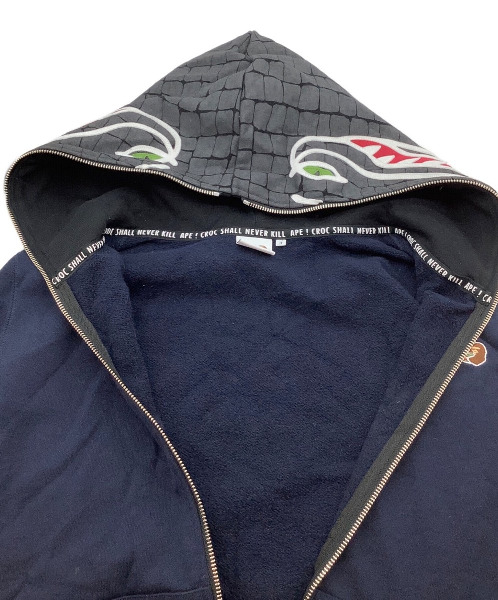 LACOSTE × A BATHING APE Zip-up hoodie Size: 3 Navy Men SH905P | eBay