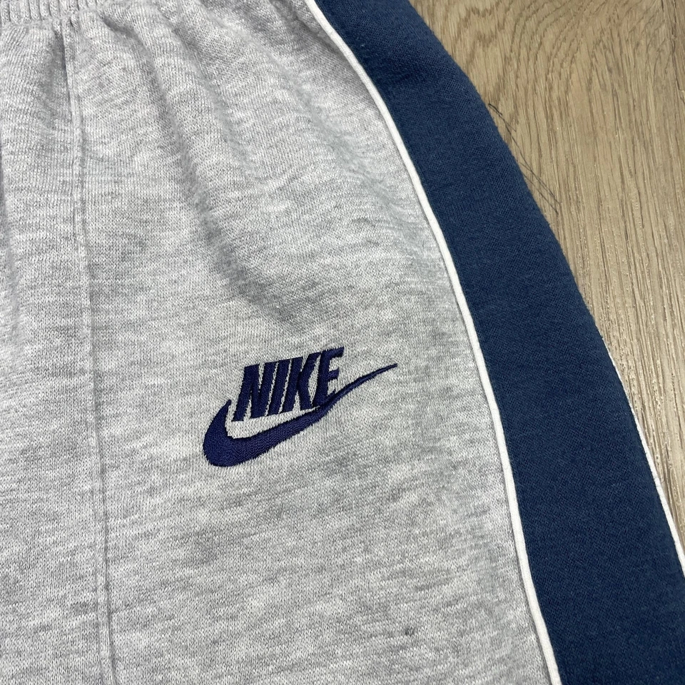 Nike Pants Mens Large Track 80s Joggers Athletic Gray Blue Swoosh Vintage - Image 3 of 4
