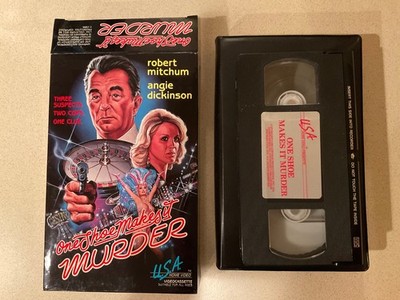 One Shoe Makes it Murder (VHS, 1986, USA Video Big Box) Robert Mitchum