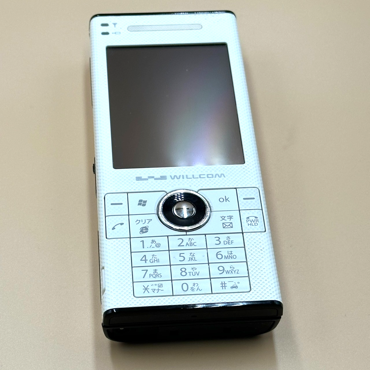 Sharp WS007SH W-ZERO3 White Willcom Windows Mobile Smartphone