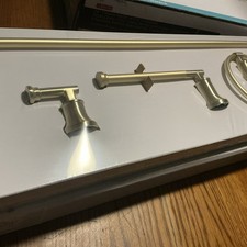 Glacier Bay Oswell 4 Piece Bath Hardware Set w/24" Towel Bar in Matte Gold