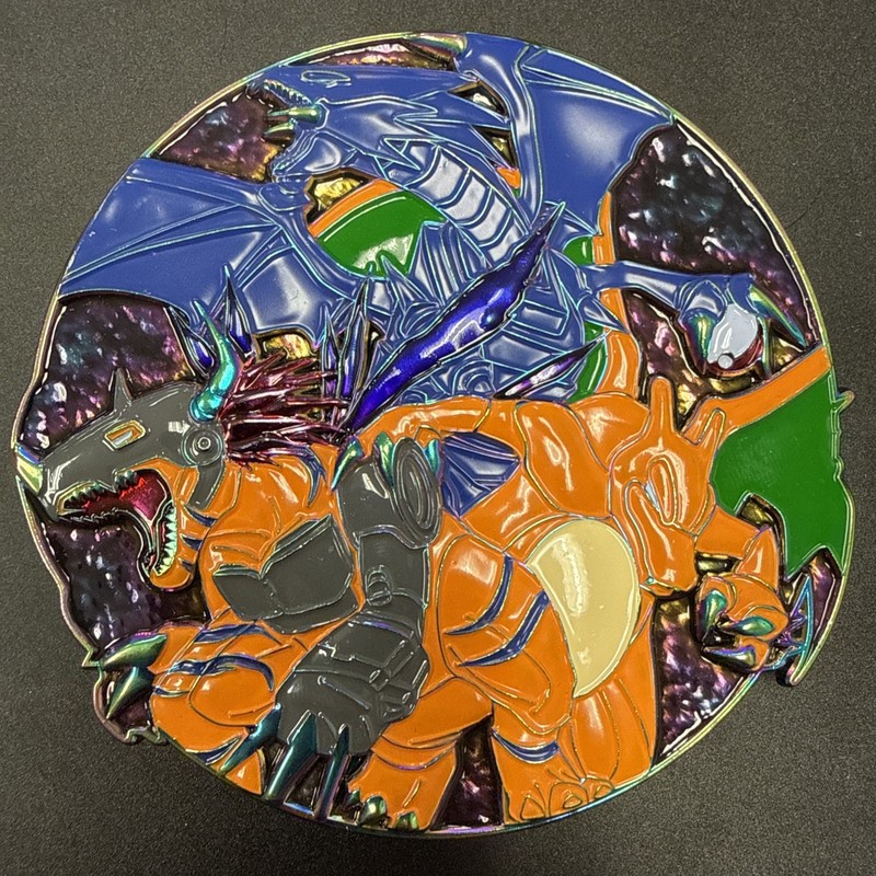 Yu-Gi-Oh! Charizard! Digimon! Collab Blue Eyes White Dragon Coin - Serial #01