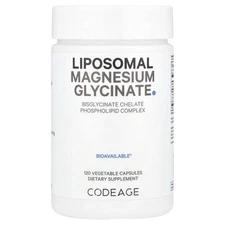 2 X Codeage, Liposomal Magnesium Glycinate, 120 Vegetable Capsules