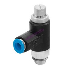 FESTO GRLA-3/8-QS-8-RS-B One-Way Flow Control Valve 162970 New ✦KD