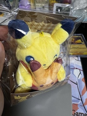 SET] Pokemon x Ediya Coffee Korea Limited Plush Keychain Pikachu
